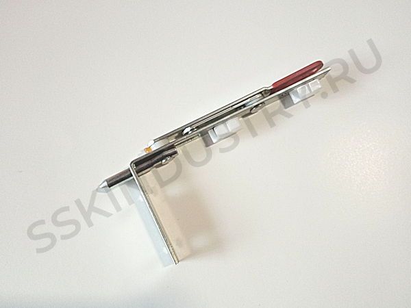 Шпингалет дверной 160 мм REZE с красной ручкой